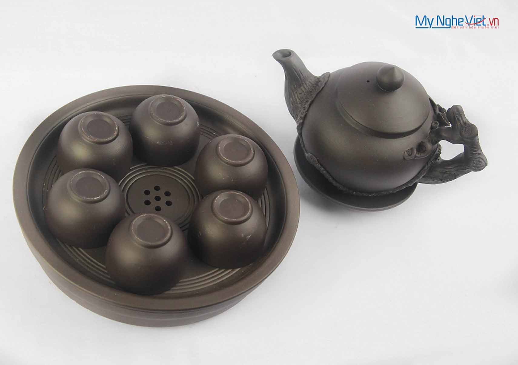 Tử Sa Tea set with pottery tray no.1 - MNV-TS044