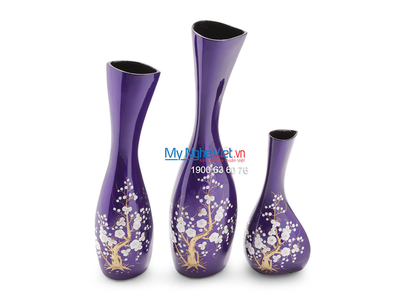 Lacquer Flower Vase (Blue) LHSM154-1