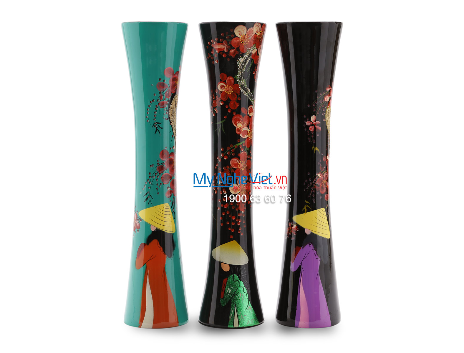 Lacquer Flower Vase MNV-LHSM84-1