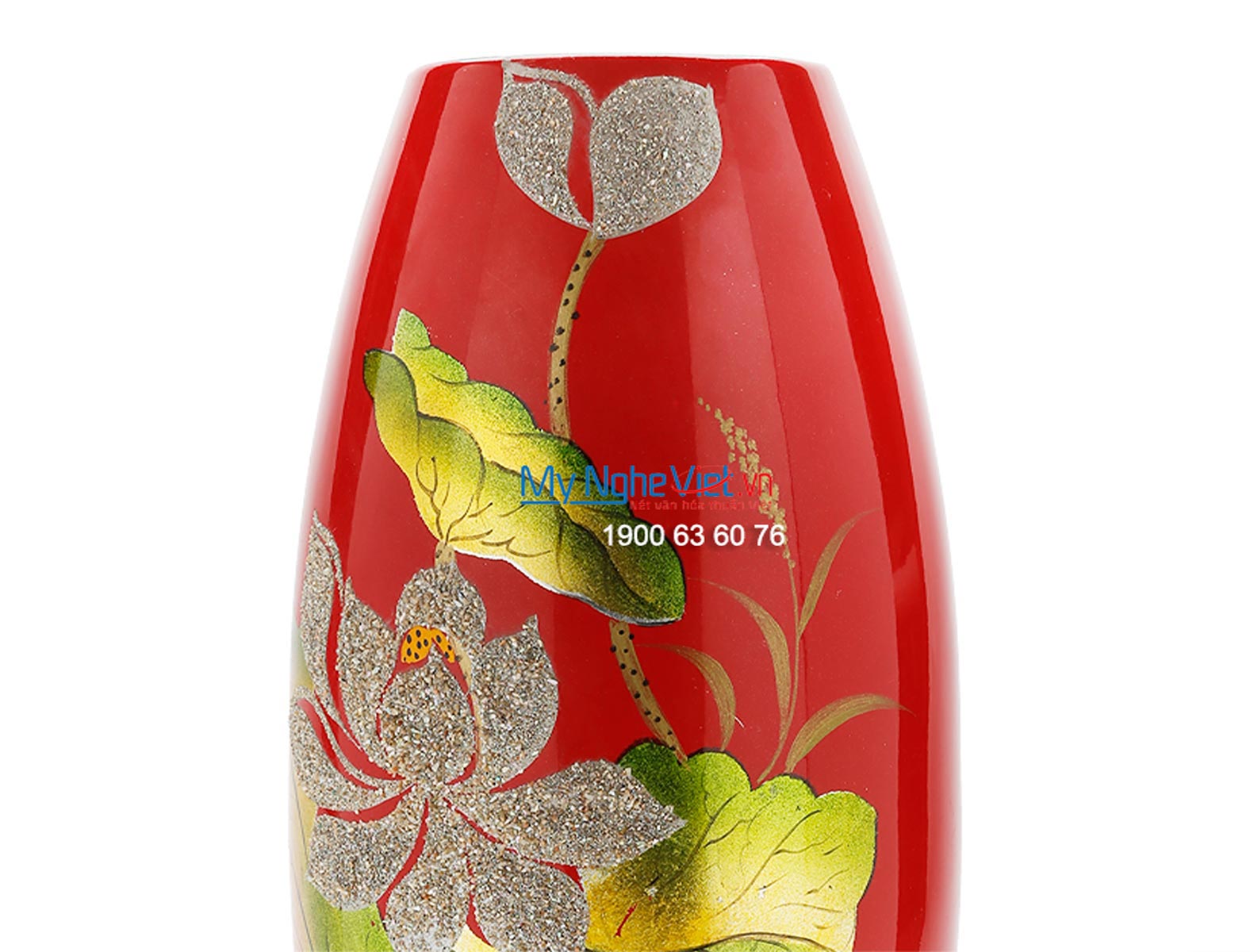 Vase with Lotus Flower Pattern MNV_LHK68