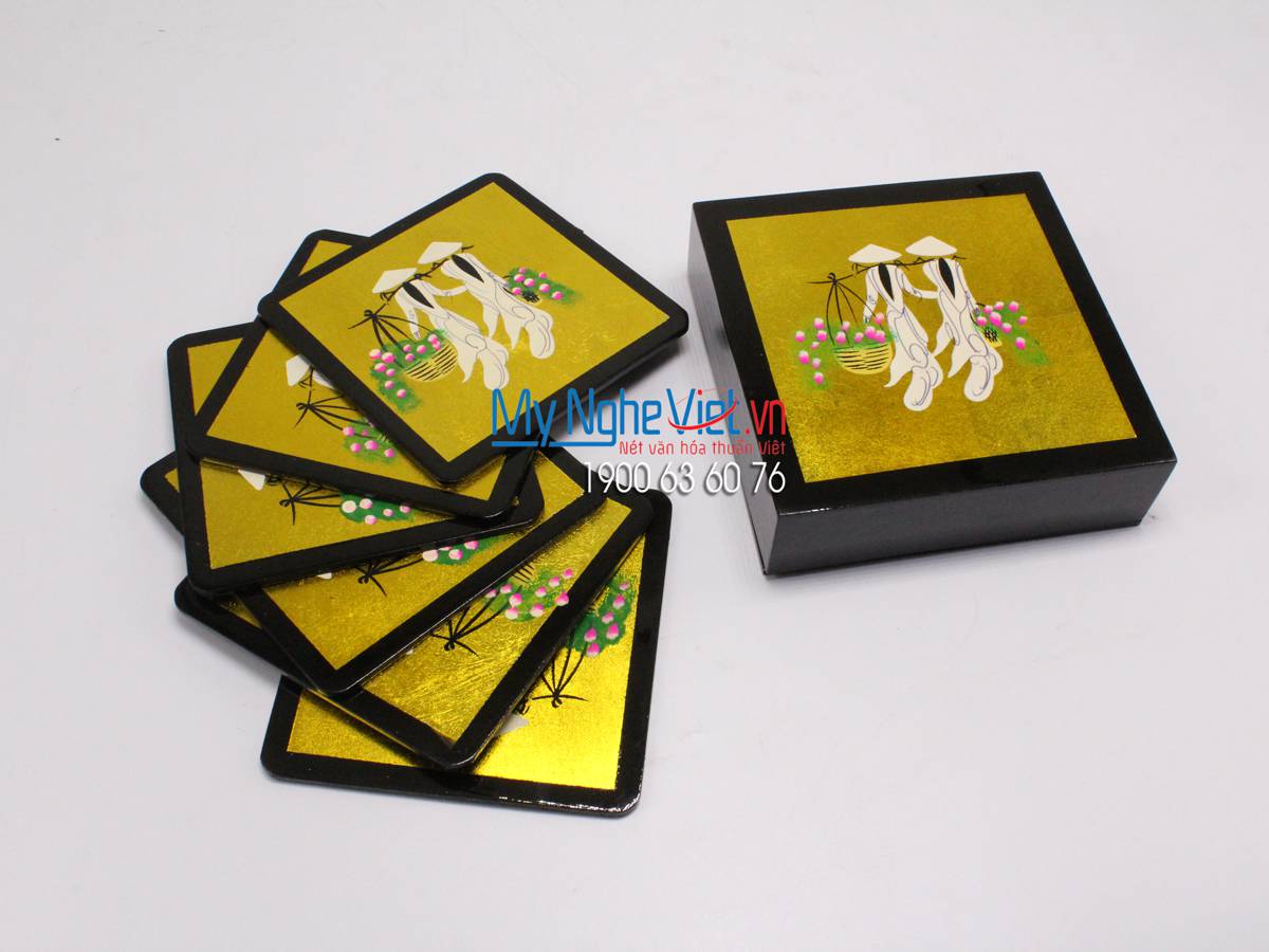 Lacquer Painting Coaster MNV-DLL002A