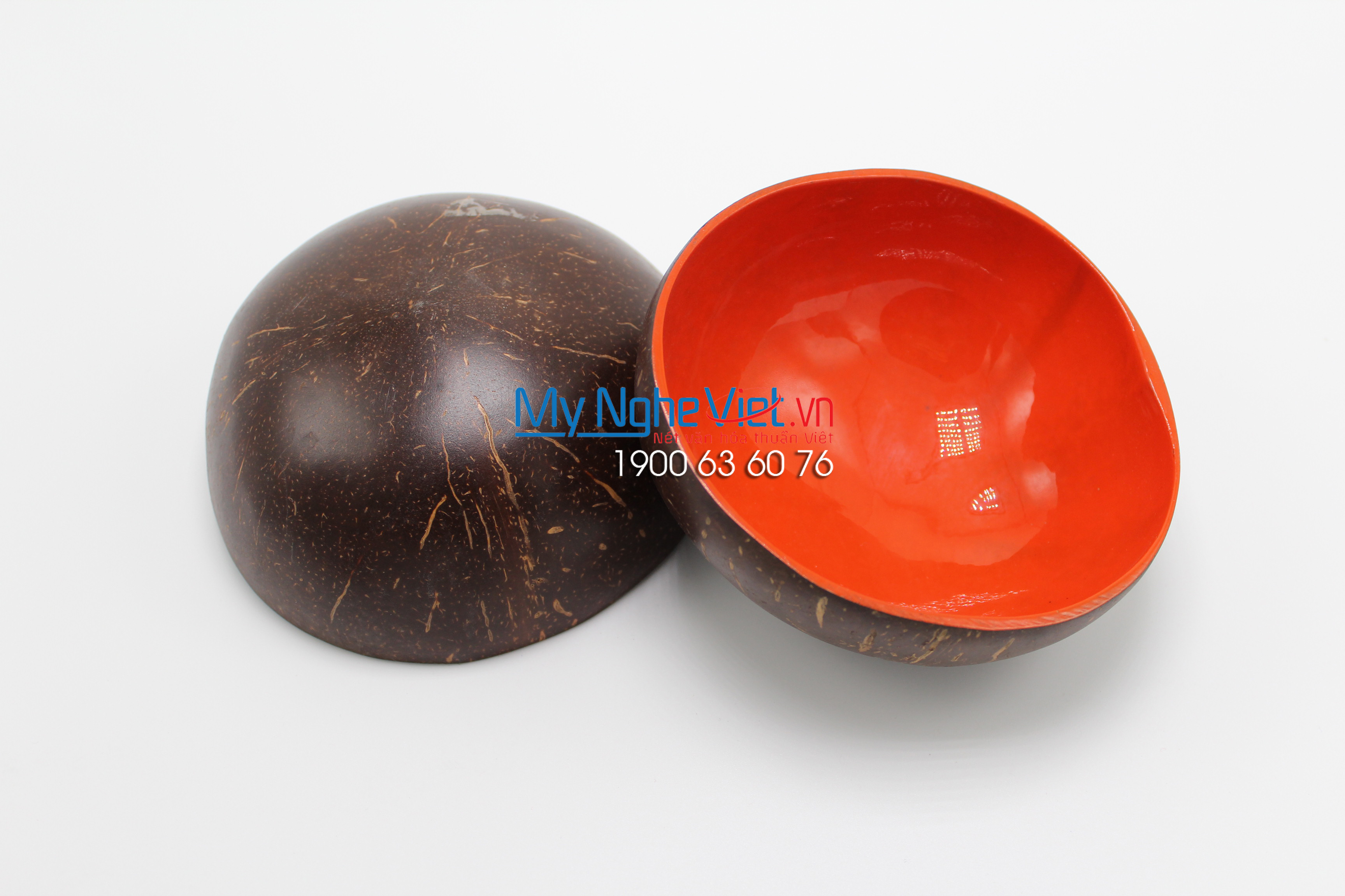Single Color Lacquer Painting Coconut Cup MNV-CDSM03
